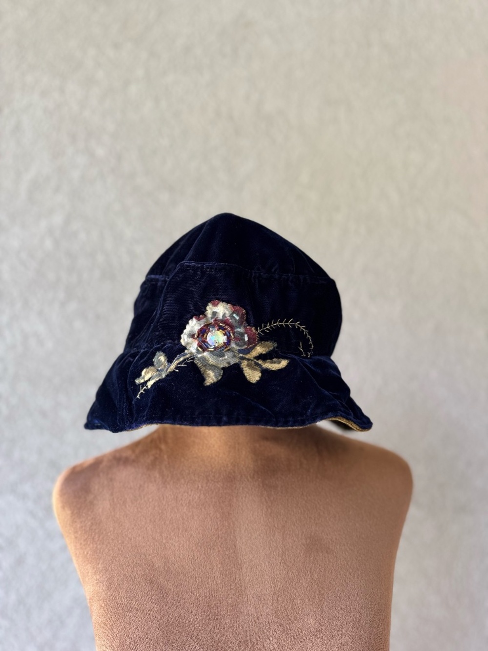 Vintage-Style An Original Corona Hat Floral Embroidered Bucket Cap Boho
